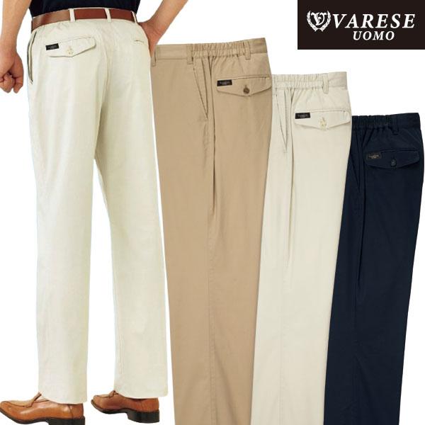ヴァレーゼ・ウォモ チノパンツ 同サイズ3色組 選べる股下 吸汗速乾 ストレッチ素材 軽量素材 メンズ 春夏 40代 50代 60代 958309 ヴァレーゼ・ウォモ チノパンツ 同サイズ3色組 選べる股下 吸汗速乾