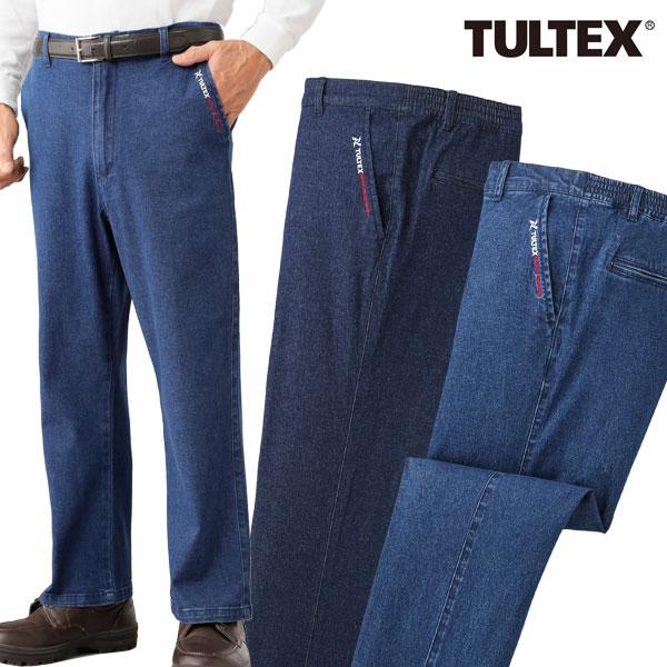 TULTEX タルテックス ストレッチデニムパンツ 後ろシャーリング