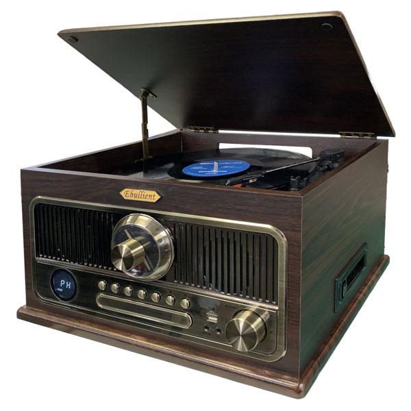 とうしょう レトロ調 木製 多機能レコードプレーヤー DS-618A