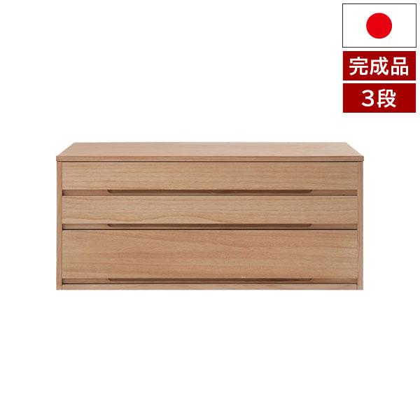 桐箪笥 タンス 3段 衣類収納 着物収納 桐たんす 幅100.5cm 高さ