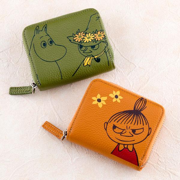 りとるみぃ MOOMIN（ムーミン） 牛革財布 ミニ財布 ラウンドファスナー仕様 トーベ