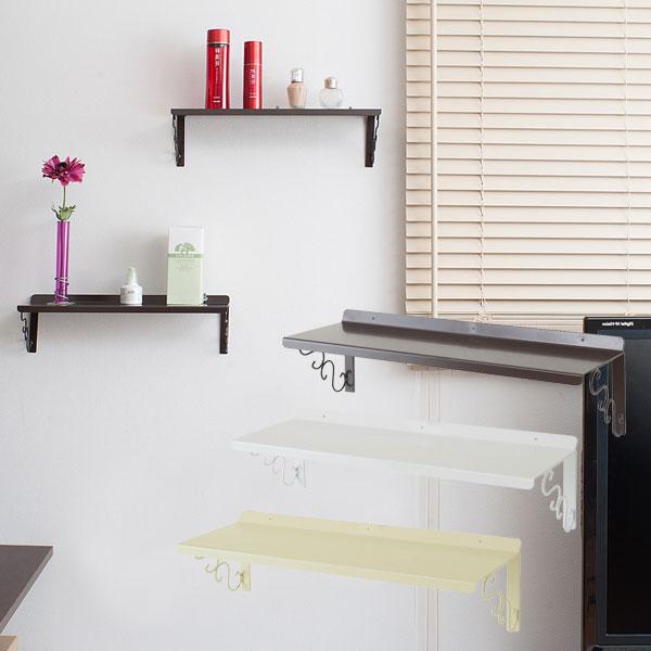 押しピン固定式 壁掛け飾り棚 幅40cm 3枚セット 石膏ボード用 NJ-0317