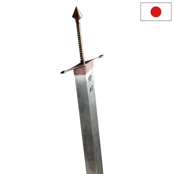 表札 男前表札 伝説の聖剣 ステンレス 銅いぶし 大剣表札 美濃クラフト
