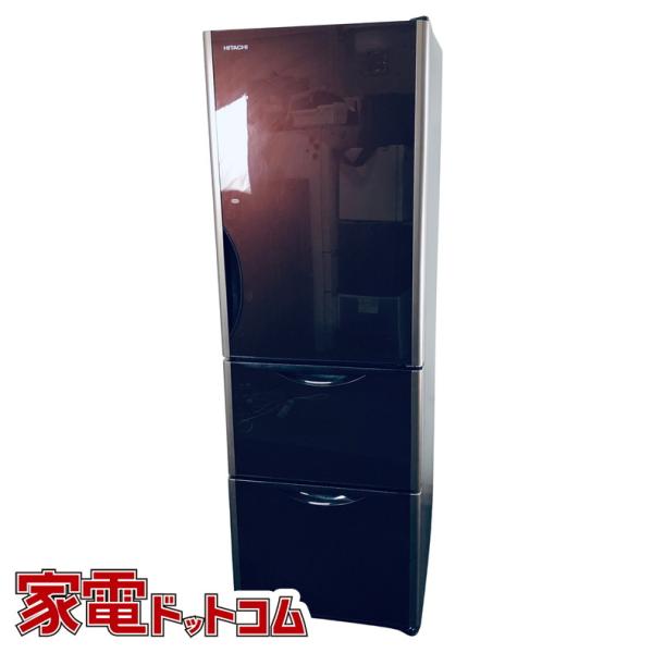 【値下げ】HITACHI 冷蔵庫 375L R-S3800HV 美品 真空 大型 日立（HITACHI） 冷蔵庫 中古 HITACHI R-S3800HV(XT) 2018年製 3ドア