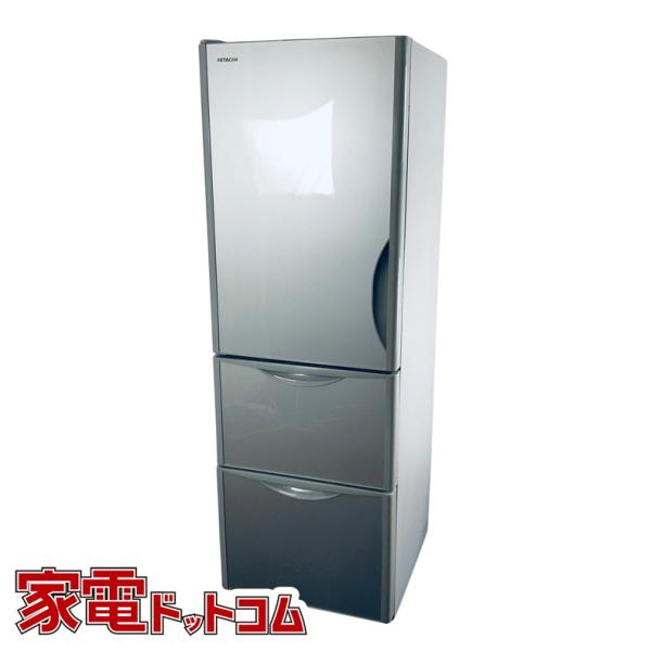 日立☆3ドア☆ノンフロン冷凍冷蔵庫☆375L☆R-S38JVL (2019年製) 日立（HITACHI） 冷蔵庫 中古 HITACHI R-S38JVL(XN) 2018年製 3ドア