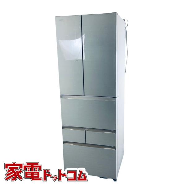 大型冷蔵庫 461L 2019年製 6ドア べジータ 東芝 GR-R460FZ(ZC) ラピス