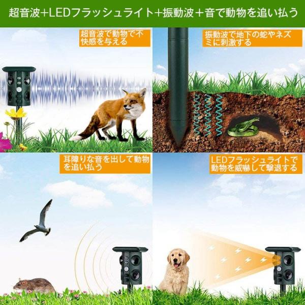 動物撃退器 害獣撃退 超音波 動物対策 ソーラーとusb充電式 振動機能 ねずみ駆除 蛇よけ 猫除け 鳥除け 犬除け 糞尿食害騒音被害軽減 Pse認証済み Buyee Buyee 日本の通販商品 オークションの代理入札 代理購入