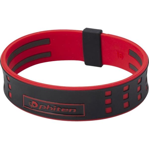 他サイト： ファイテン phiten RAKUWAブレスS DUO2 ブラック/レッド 18cm TG806026の商品画像