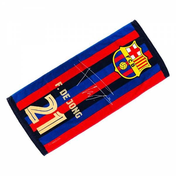 FCBバルセロナ タオルケット FCバルセロナ フェイスタオル #21 フランキー デ・ヨング