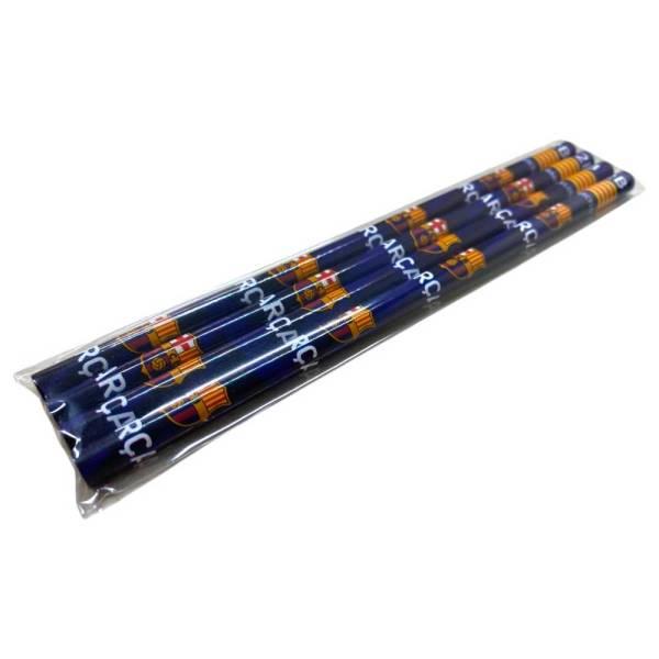 FCバルセロナ えんぴつ4本セット BCN88053 ( サッカー 海外クラブチーム バルセロナグッズ エンブレム ファングッズ )