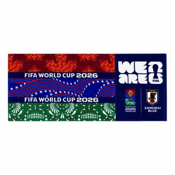 JFA FIFA ワールドカップ2026 大会ロゴ フェイスタオル JF001 ( サッカー オフィシャル Ｗカップグッズ ワールドカップグッズ タオル )