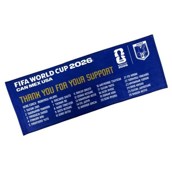 JFA サッカー日本代表 THANKS フェイスタオル (FIFA 2026) JF036 ( サッカー サポーターグッズ タオル スポーツタオル 公式グッズ )