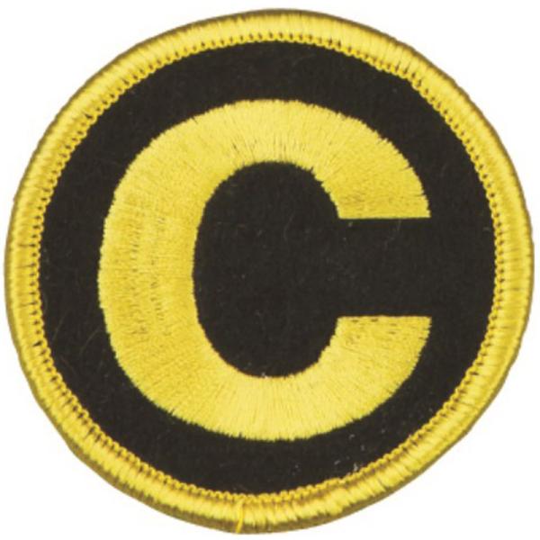 素材：ポリプロピレン / サイズ：直径約６ｃｍ / 特長：クリップ、安全ピン付 / 原産国：台湾 / コーチ用のワッペン。金糸仕様。