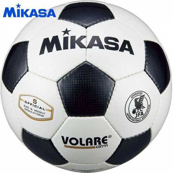 ミカサ サッカーボール5号 検定球 ホワイト/ブラック SVC5011WBK