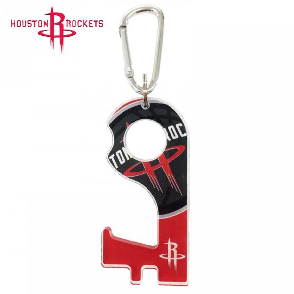 NBAのオフィシャルライセンス商品ROCKETSのキーホルダーエレベーターや自動販売機などのボタンや、ドアノブなどにひっかけて使えます。素手で直接触らないのでウイルス対策になります。鍵やバッグなどに付けて持ち運びに便利なキーホルダー! サイ...
