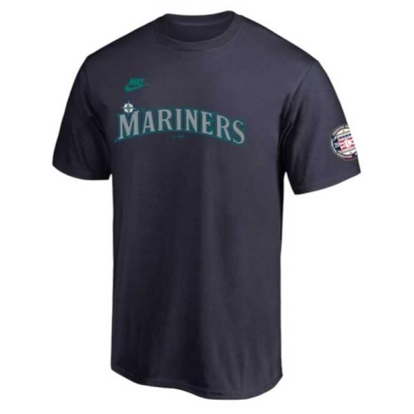 マリナーズ イチロー ネーム＆ナンバー 殿堂入り記念Tシャツ ネイビー Lサイズ NIKE マリナーズ イチロー 野球殿堂入り記念 ネーム&ナンバー T