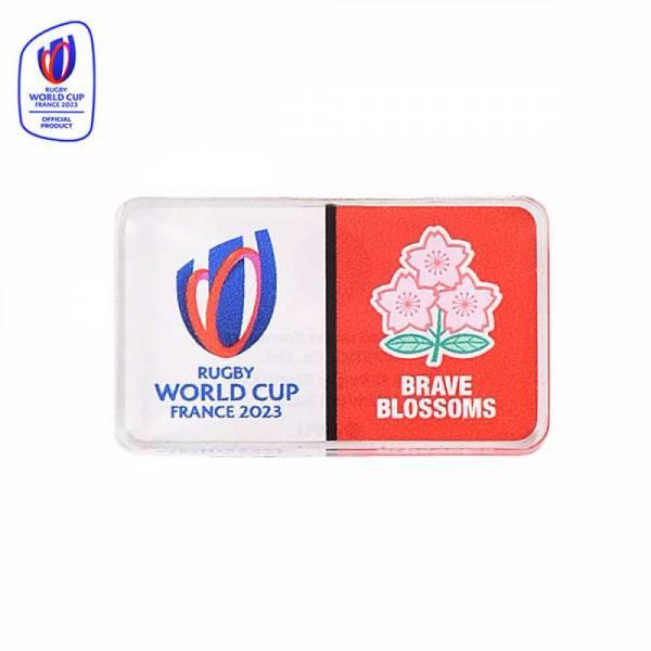 ラグビーワールドカップ2023 フランス RWC 2023 x JRFU アクリルピンバッジ RWC35823