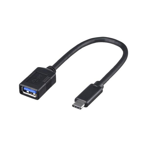USB3.1 Gen1変換ケーブル(Aメス to C) 0.15m ブラック BSUAMC311015BK