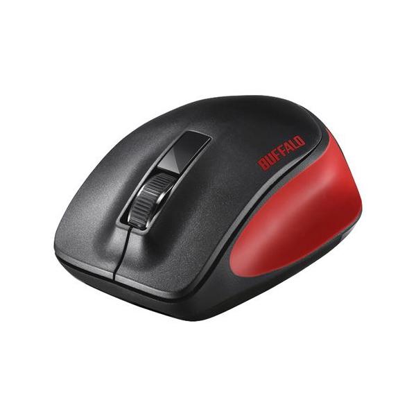 無線 BlueLED 3ボタン プレミアムフィットマウス レッド BSMBW300MRD