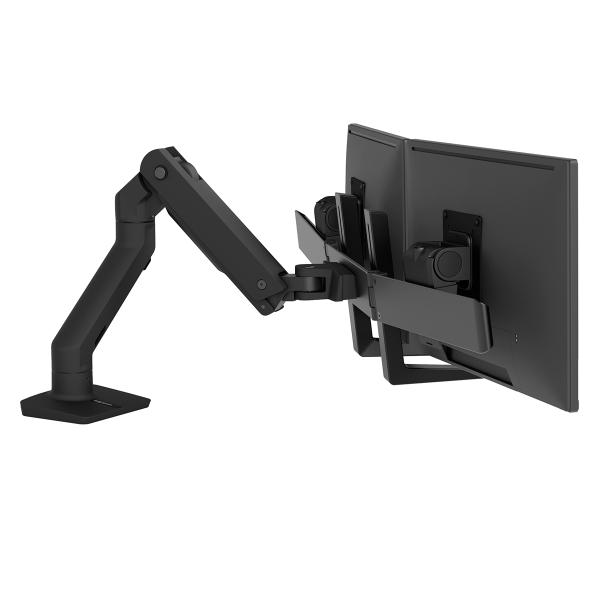 HX デスクデュアルモニターアーム マットブラック 32インチ(4.5〜15.9