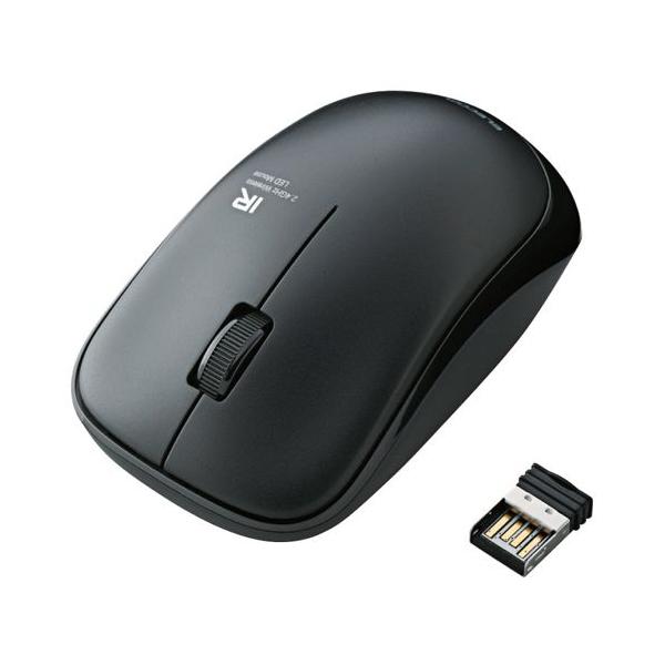 他サイト： IRマウス/ENELOシリーズ/無線/3ボタン/省電力/ブラック M-IR07DRBKの商品画像