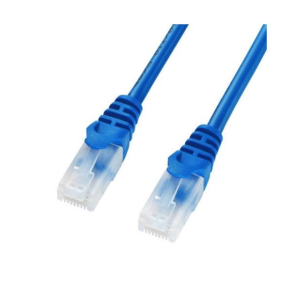 ツメ折れ防止CAT5eLANケーブル 1m ブルー LA-Y5TS-01BL