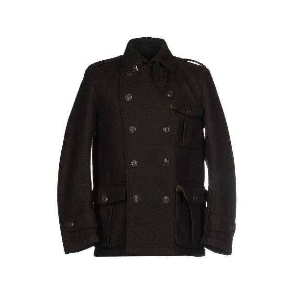 Esemplare ダークグリーン ピーコート ジャケット 796f6f78wr 1440 ダブル メンズファッション アウター ダウンベスト メンズ 大勧め新品登場の