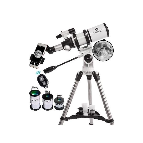 Gskyer 天体望遠鏡 トラベルスコープ80 屈折式 経緯台 口径80mm焦点