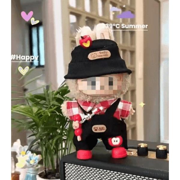 DIYアクセサリー ラブブ専用 ぬいぐるみ服 セット|POPMART 15cm・17cm対応 ハンドメイド リンゴスタイル ドール衣