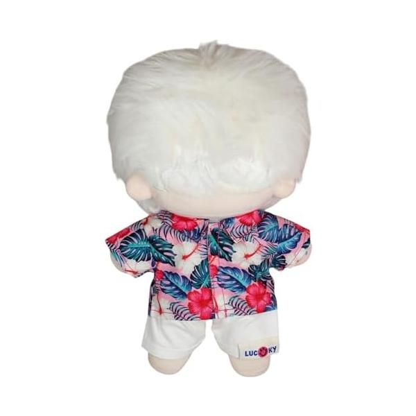 20cmぬいぐるみ用 アロハシャツ 白ズボンセット｜シンプルでかわいい