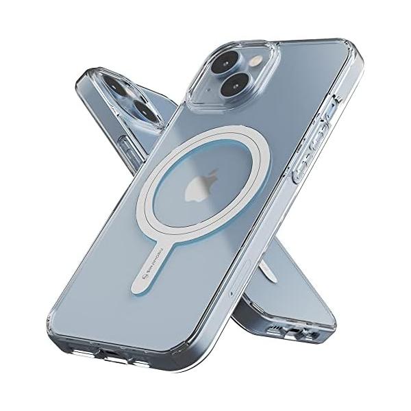 iPhone13 mini MagSafe対応 クリアケース 強力磁石内蔵 1500G 耐衝撃 黄ばみ防止 薄型軽量