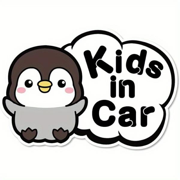 耐候性 防水 ステッカー ペンギン 漫画風 10x15cm 車 トラック SUV ギフト