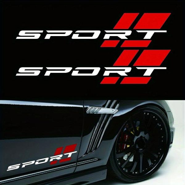車用ビニールステッカー スポーツロゴ入り サイドフェンダー・トランクデコレーション 防水耐久