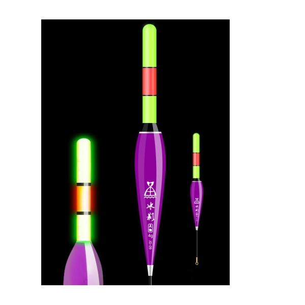 釣り用ウキ 釣り浮き 電気ウキ 昼夜両用  電子ウキ 遠投仕様 高輝度  ウキ釣り具サイズ：画像参照 ボディーの素材：発泡材 。足材質：カーボン+金属3点灯： 常時点灯タイプ(カラー：グリーン/レッド)。 ※使用電池CR425（付属）。多用...