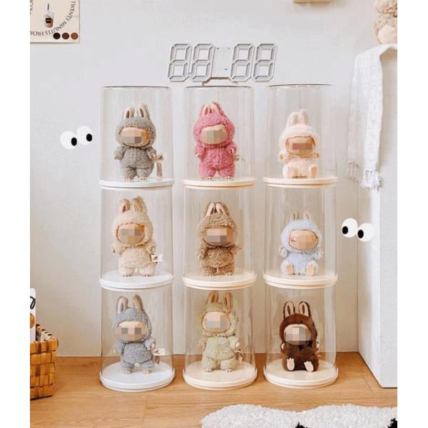 エキサイティングマカロン ディスプレイボックス THE MONSTERS Exciting Macaron LABUBU専用 360°回転式ディスプレイ