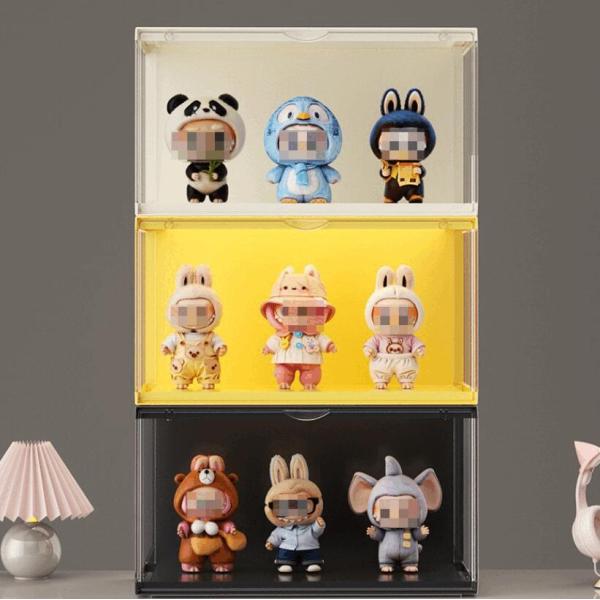 Labubu対応 アクリル製フィギュア収納ケース 大容量ブラインドボックス