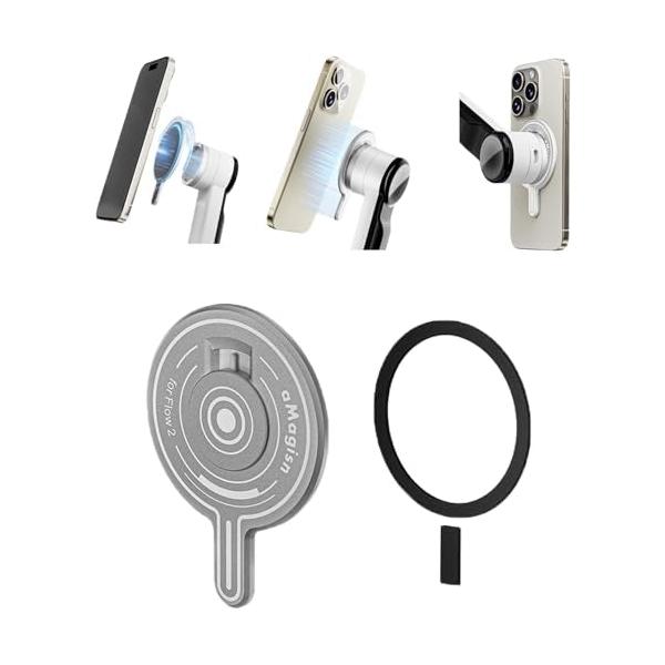 Insta360 Flow 2 Pro用 磁気マウント スマホホルダー アルミ合金製