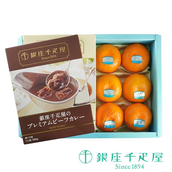 ポイント2倍〜 お中元 夏ギフト 2026 千疋屋 カレー 詰め合わせ  贈り物 ギフト Gift 銀座千疋屋 みかん＆カレー詰め合わせ