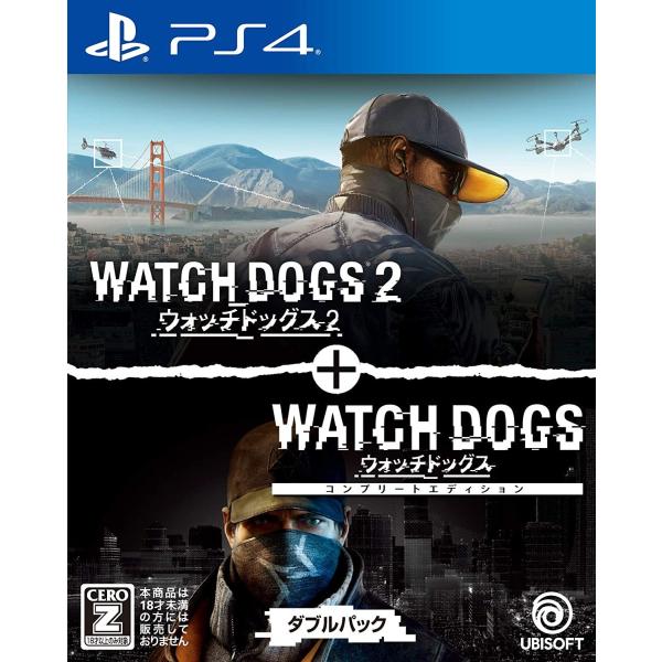 他サイト： ＰＳ４　ウォッチドッグス１＋２　ダブルパック（Ｚ指定：１８才以上対象）（２０２０年８月６日発売）【新品】の商品画像