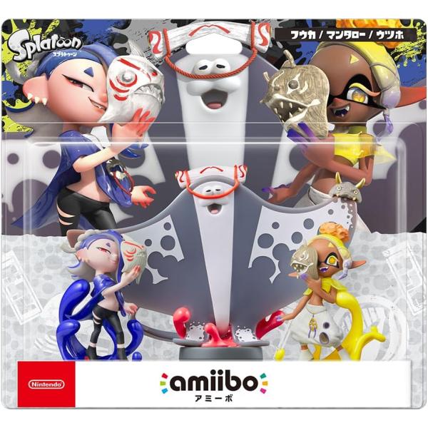 amiibo　すりみ連合セット［フウカ／ウツホ／マンタロー（スプラトゥーンシリーズ）（ポスト投函便不可）（２０２３年１１月１７日発売）【新品】