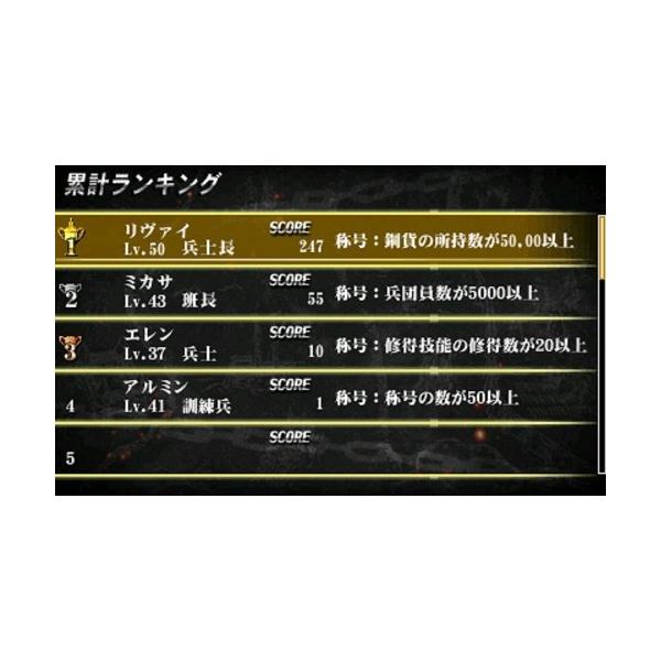 ３ｄｓ 進撃の巨人 人類最後の翼 ｃｈａｉｎ スパイクチュンソフト ザ ベスト ２０１７年６月１日発売 新品 Buyee Buyee 日本の通販商品 オークションの代理入札 代理購入