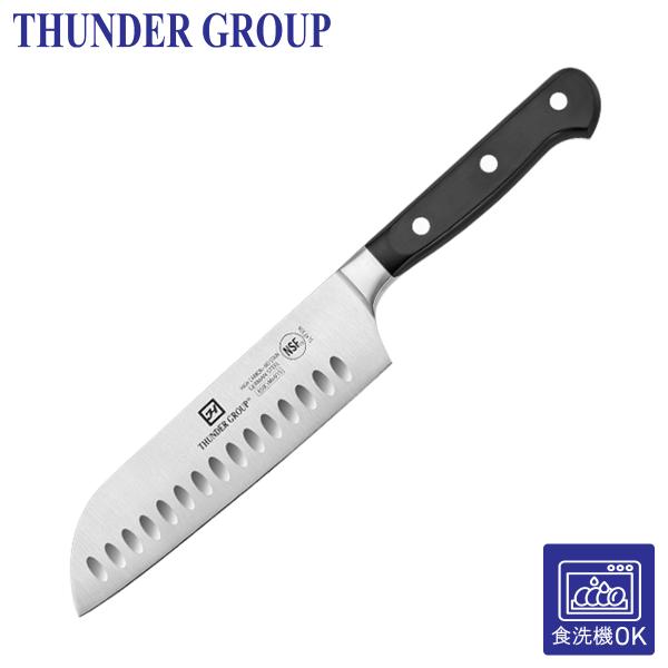 Thunder Group 三徳包丁 178mm 食洗機対応 モリブデン バナジウム ステンレス鋼 両刃 業務用 SLKF306