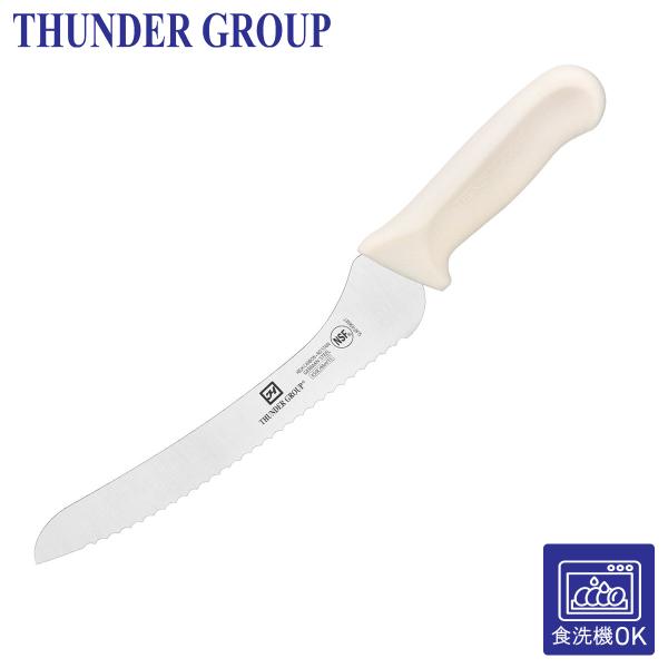 Thunder Group ブレッドナイフ 228mm 波刃 パン切り包丁 食洗機対応 モリブデン バナジウム ステンレス鋼 片刃 業務用 SLKF406WT