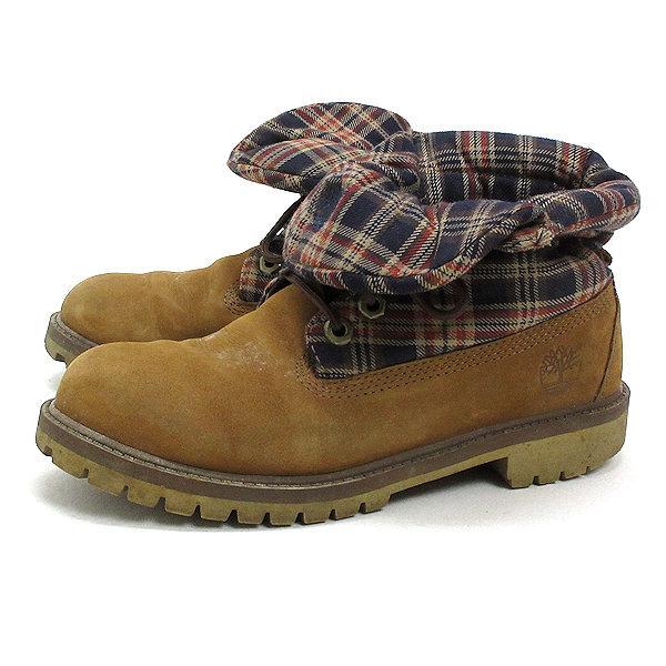 WW■【23cm】ティンバーランド/TIMBERLANDロールトップ/レザーワークブーツ■茶LADI...