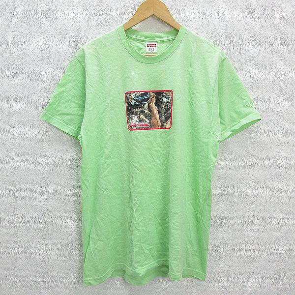 WW□USA製□シュプリーム/SUPREMEヌードフォトTシャツ□黄緑【メンズL