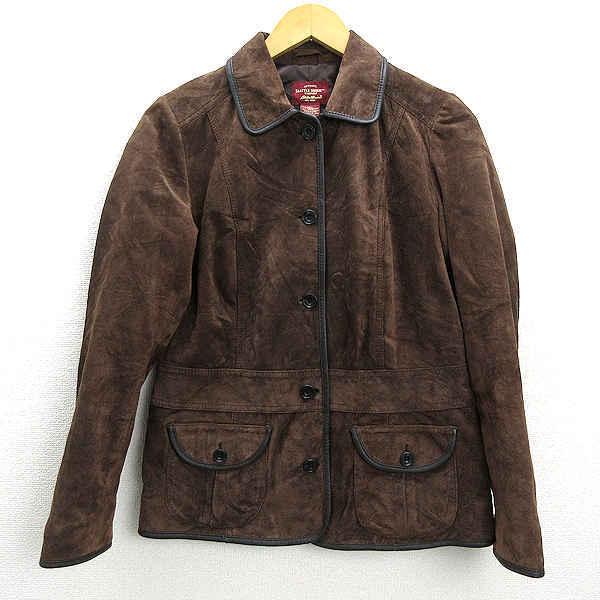 エディー・バウアー/Eddie Bauer 豚革 スエードレザージャケットJKT 