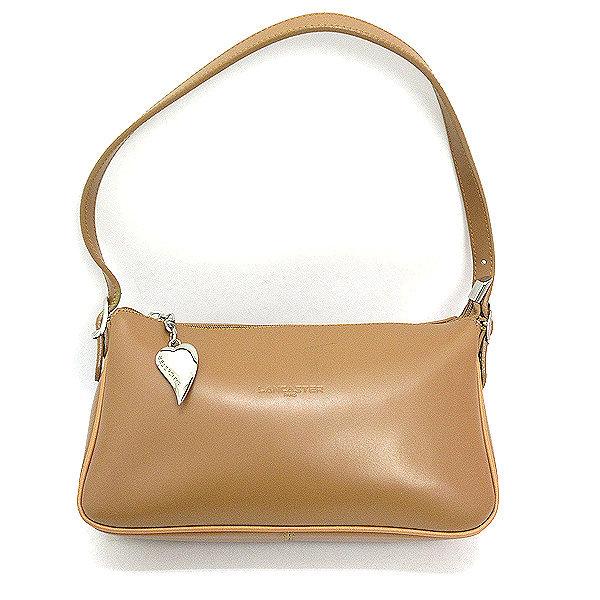 仏製 ランカスター/LANCASTER レザーハンドバッグ/ベージュBAG 仏製 ランカスター/LANCASTER レザーハンドバッグ/ベージュBAG
