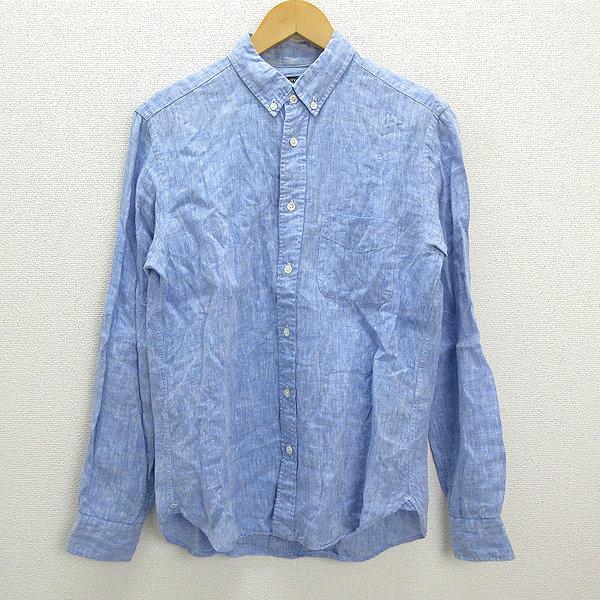 Z□ユナイテッドアローズ/UNITED ARROWS B&Yボタンダウン長袖リネン 
