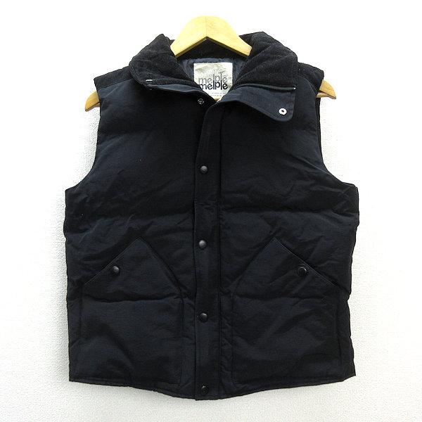 k□メイプル/melple コットン×ナイロン 60/40 ダウンベストJKT【メンズ 