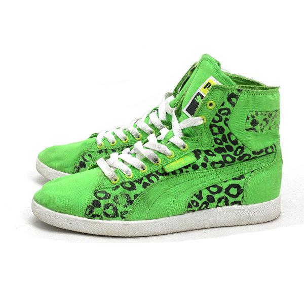 K 23cm プーマ Puma ファーストラウンド レオパード スポット スニーカーhi 緑ladies 91 中古 21 02 14 K マニライズ ユーズドストア 通販 Yahoo ショッピング